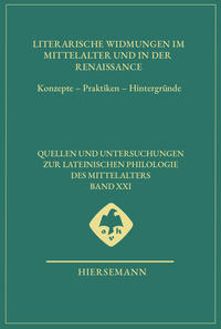 Vorderes Coverbild Literarische Widmungen im Mittelalter und in der Renaissance