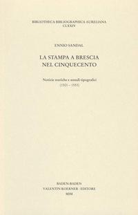 Vorderes Coverbild La stampa a Brescia nel Cinquecento