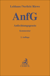 Vorderes Coverbild Anfechtungsgesetz