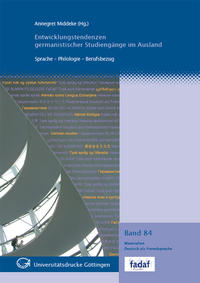 Vorderes Coverbild Entwicklungstendenzen germanistischer Studiengänge im Ausland