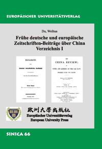 Vorderes Coverbild Frühe deutsche und europäische Zeitschriften-Beiträge über China