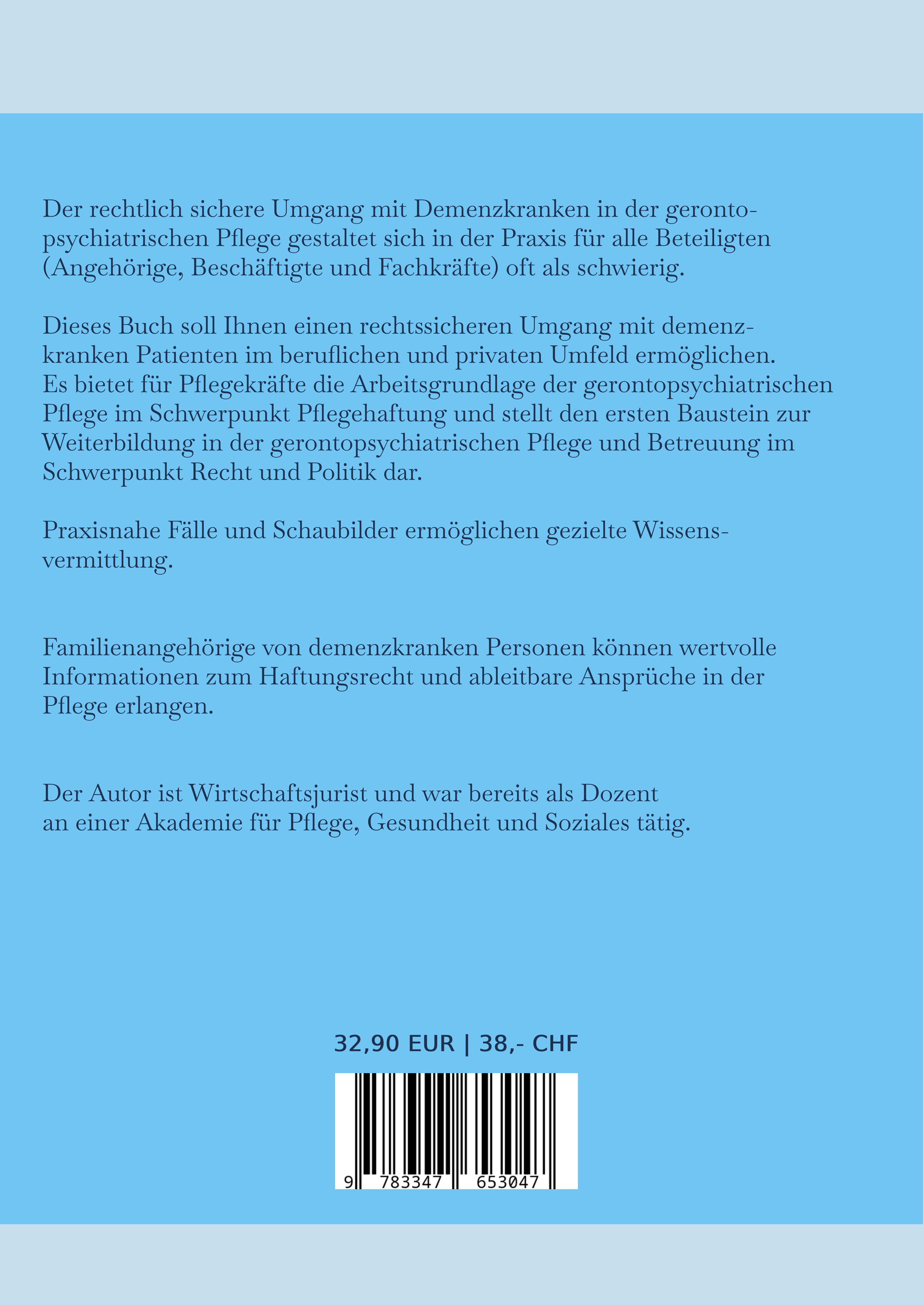 Rückseitencover Pflegehaftung