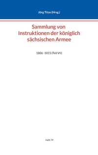 Vorderes Coverbild Sammlung von Instruktionen der königlich sächsischen Armee