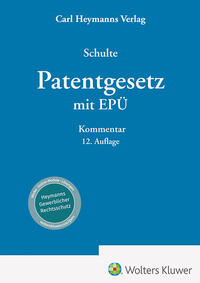 Vorderes Coverbild Patentgesetz mit Europäischem Patentübereinkommen