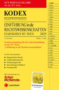 Vorderes Coverbild KODEX Einführung in die Rechtswissenschaften 2025 WU - inkl. App