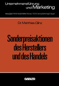 Vorderes Coverbild Sonderpreisaktionen des Herstellers und des Handels