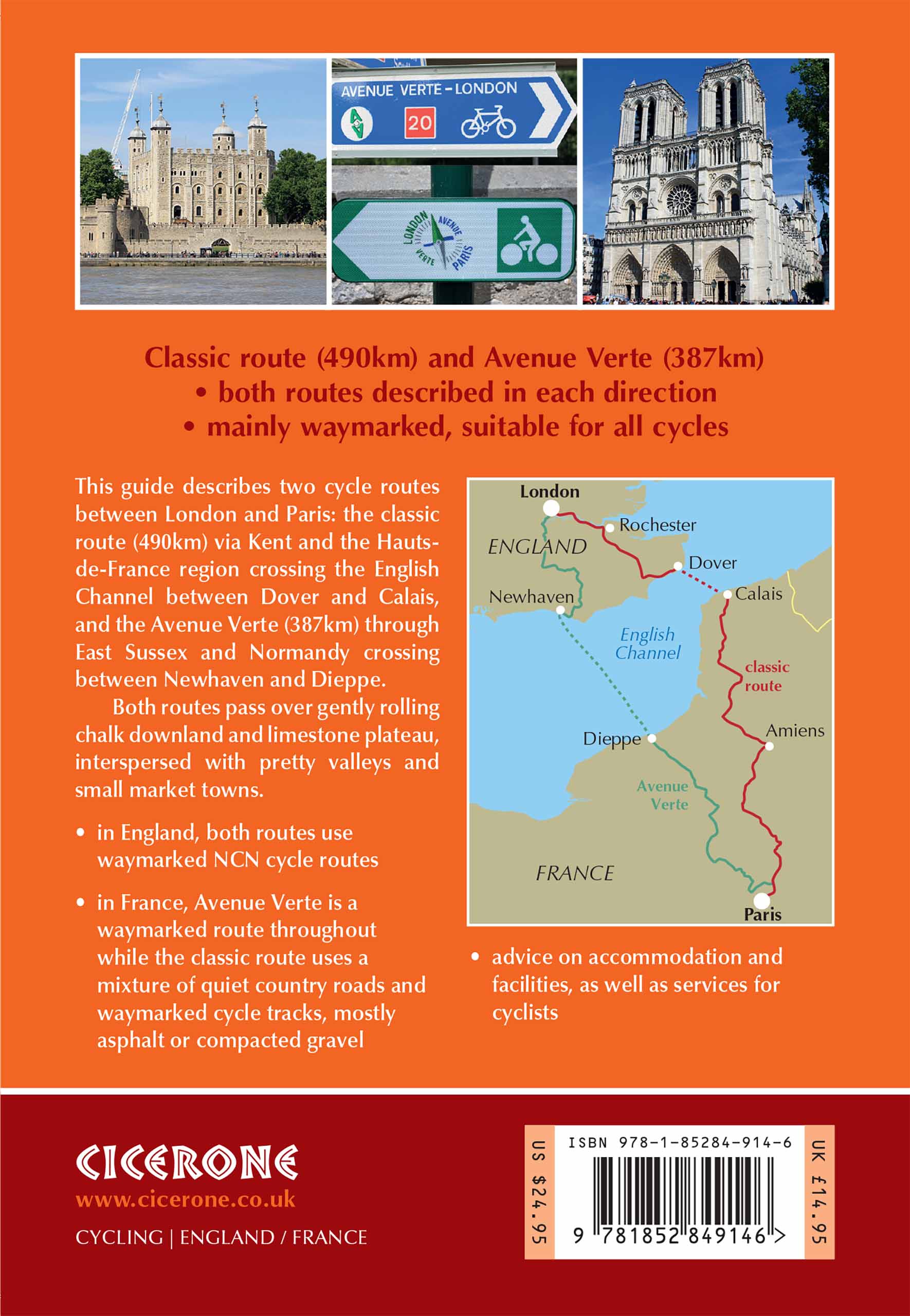 Rückseitencover Cycling London to Paris