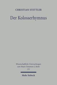 Vorderes Coverbild Der Kolosserhymnus