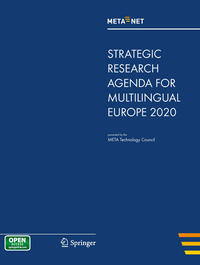 Vorderes Coverbild META-NET Strategic Research Agenda for Multilingual Europe 2020