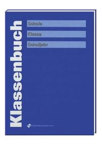 Vorderes Coverbild Klassenbuch, blau
