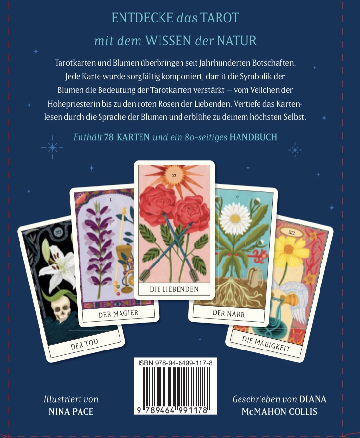 Rückseitencover Blumen Tarot