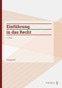 Vorderes Coverbild Einführung in das Recht