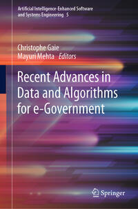Vorderes Coverbild Recent Advances in Data and Algorithms for e-Government