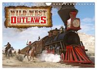 Vorderes Coverbild Wild West Outlaws (Wandkalender 2025 DIN A4 quer), CALVENDO Monatskalender