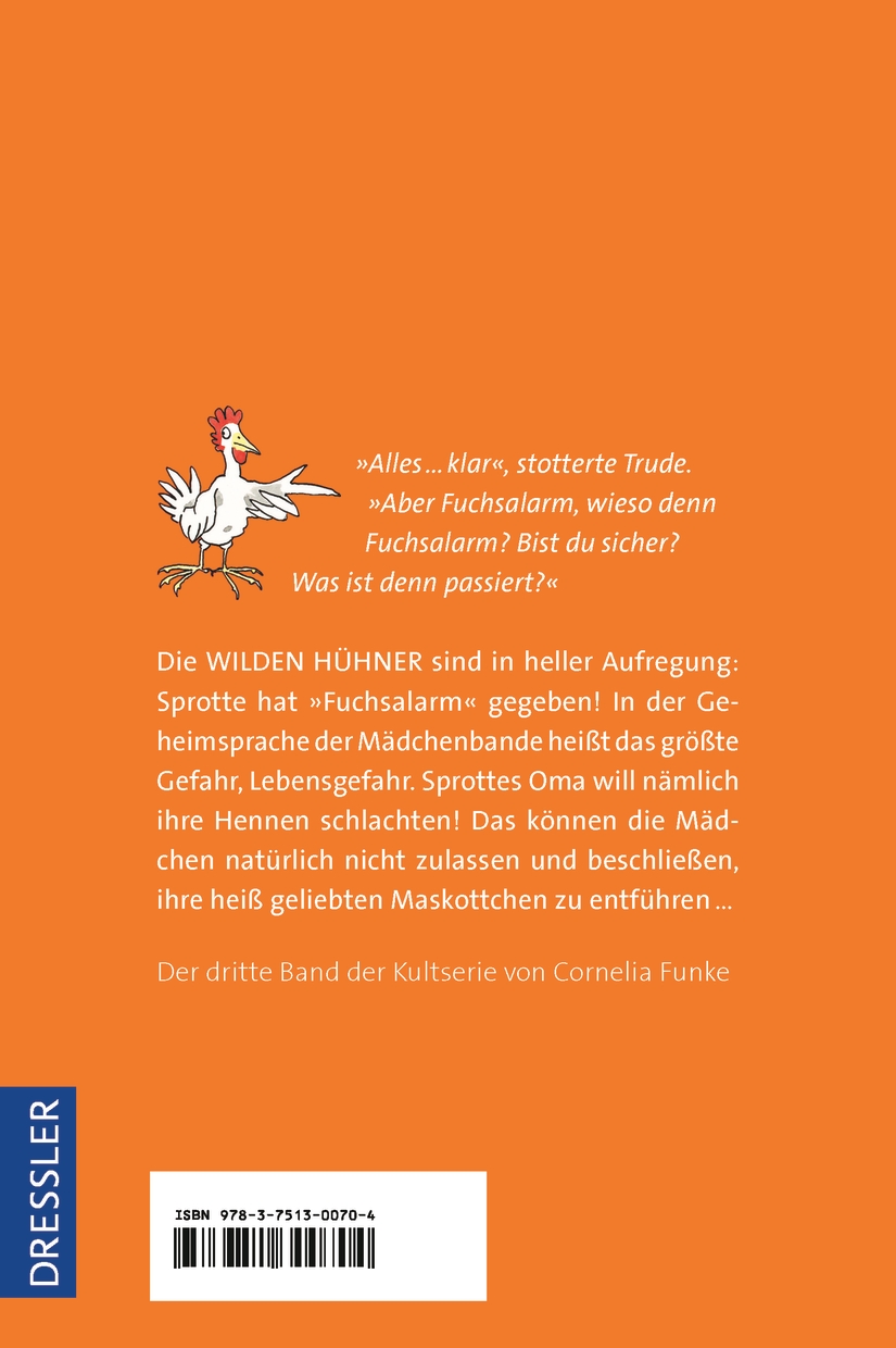 Rückseitencover Die Wilden Hühner 3. Fuchsalarm