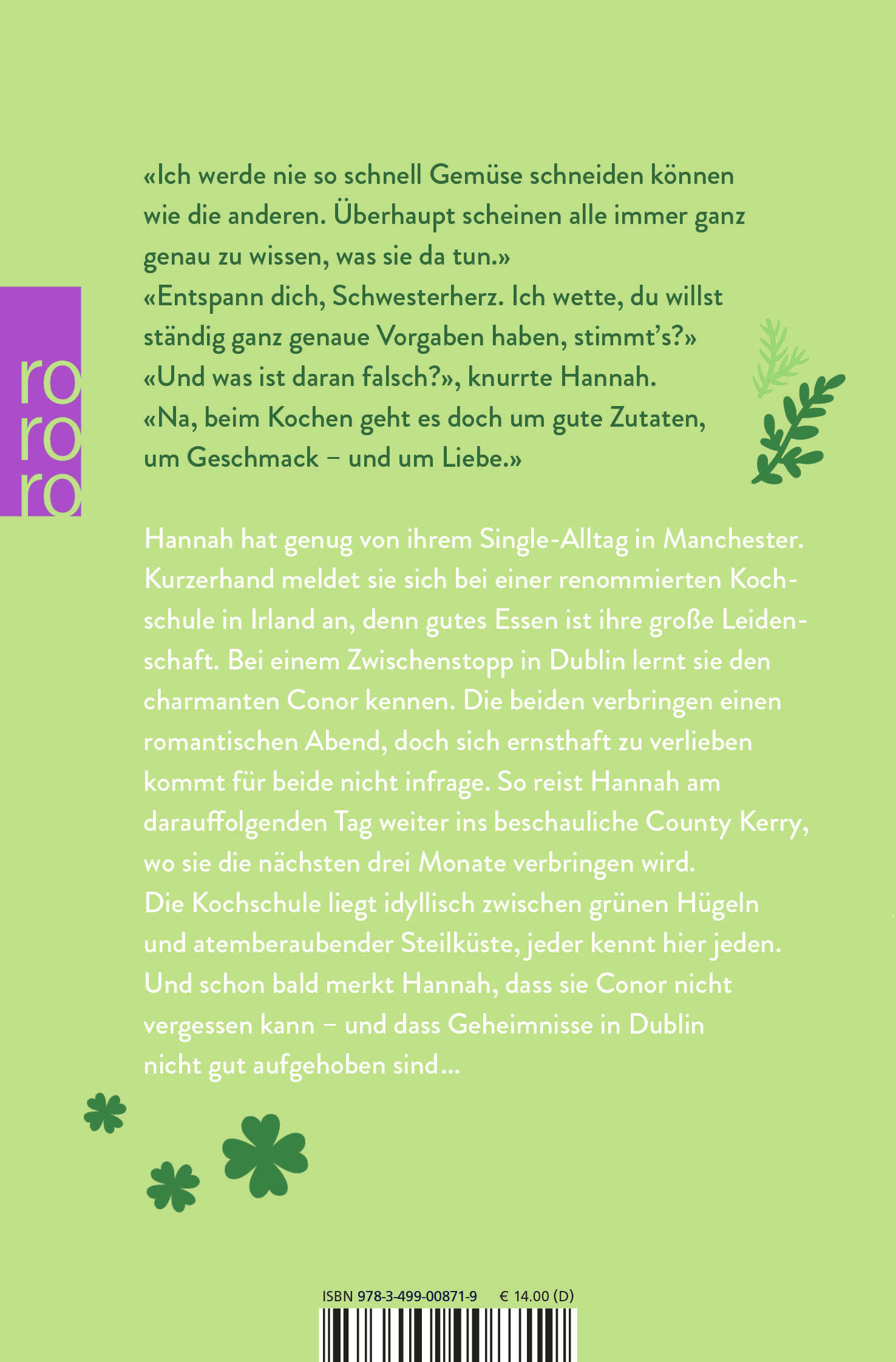 Rückseitencover Das kleine Cottage in Irland