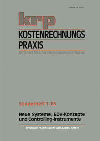 Vorderes Coverbild Neue Systeme, EDV-Konzepte und Controlling-Instrumente