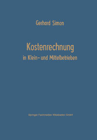 Vorderes Coverbild Kostenrechnung in Klein- und Mittelbetrieben