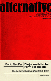Vorderes Coverbild Die journalistische Form der Theorie