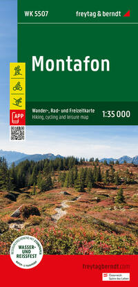 Vorderes Coverbild Montafon, Wander-, Rad- und Freizeitkarte 1:35.000, freytag & berndt, WK 5507