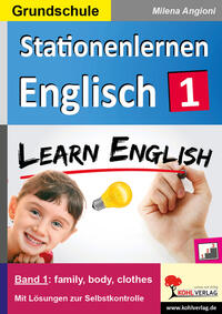 Vorderes Coverbild Stationenlernen Englisch / Grundschule