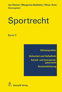 Vorderes Coverbild Sportrecht, Band II