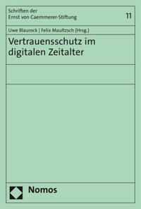 Vorderes Coverbild Vertrauensschutz im digitalen Zeitalter