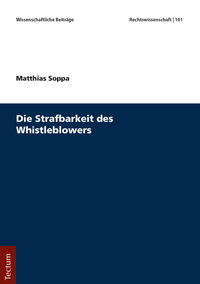 Vorderes Coverbild Die Strafbarkeit des Whistleblowers