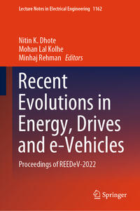 Vorderes Coverbild Recent Evolutions in Energy, Drives and e-Vehicles