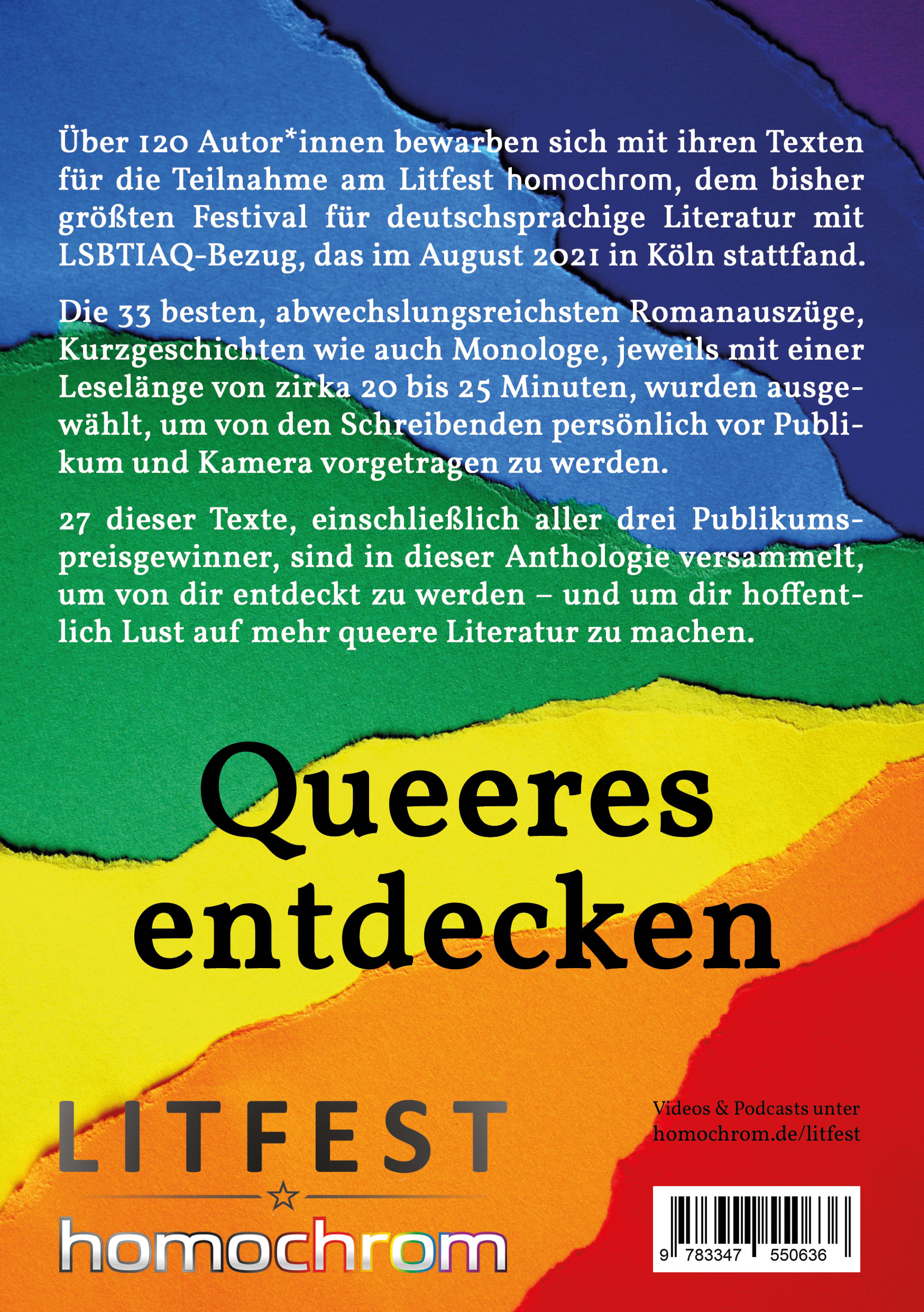 Rückseitencover Queeres entdecken