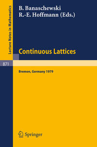 Vorderes Coverbild Continuous Lattices