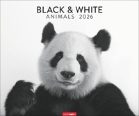Vorderes Coverbild Black & White Animals 2026