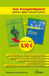 Vorderes Coverbild Frühlings Erwachen von Frank Wedekind – Lektüre plus Interpretation