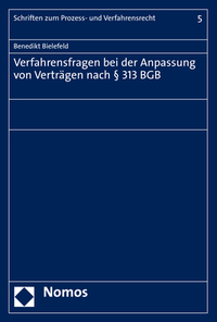 Vorderes Coverbild Verfahrensfragen bei der Anpassung von Verträgen nach § 313 BGB
