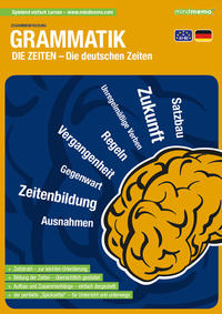 Vorderes Coverbild mindmemo Lernfolder - Die deutschen Zeiten - Deutsche Grammatik Lernhilfe