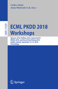 Vorderes Coverbild ECML PKDD 2018 Workshops