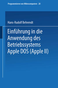 Vorderes Coverbild Einführung in die Anwendung des Betriebssystems Apple DOS (Apple II)