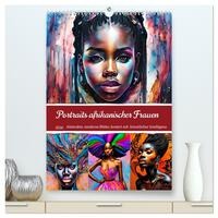 Vorderes Coverbild Portraits afrikanischer Frauen (hochwertiger Premium Wandkalender 2026 DIN A2 hoch), Kunstdruck in Hochglanz