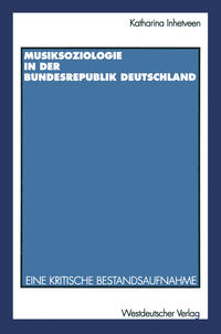 Vorderes Coverbild Musiksoziologie in der Bundesrepublik Deutschland