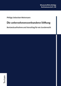 Vorderes Coverbild Die unternehmensverbundene Stiftung