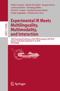 Vorderes Coverbild Experimental IR Meets Multilinguality, Multimodality, and Interaction