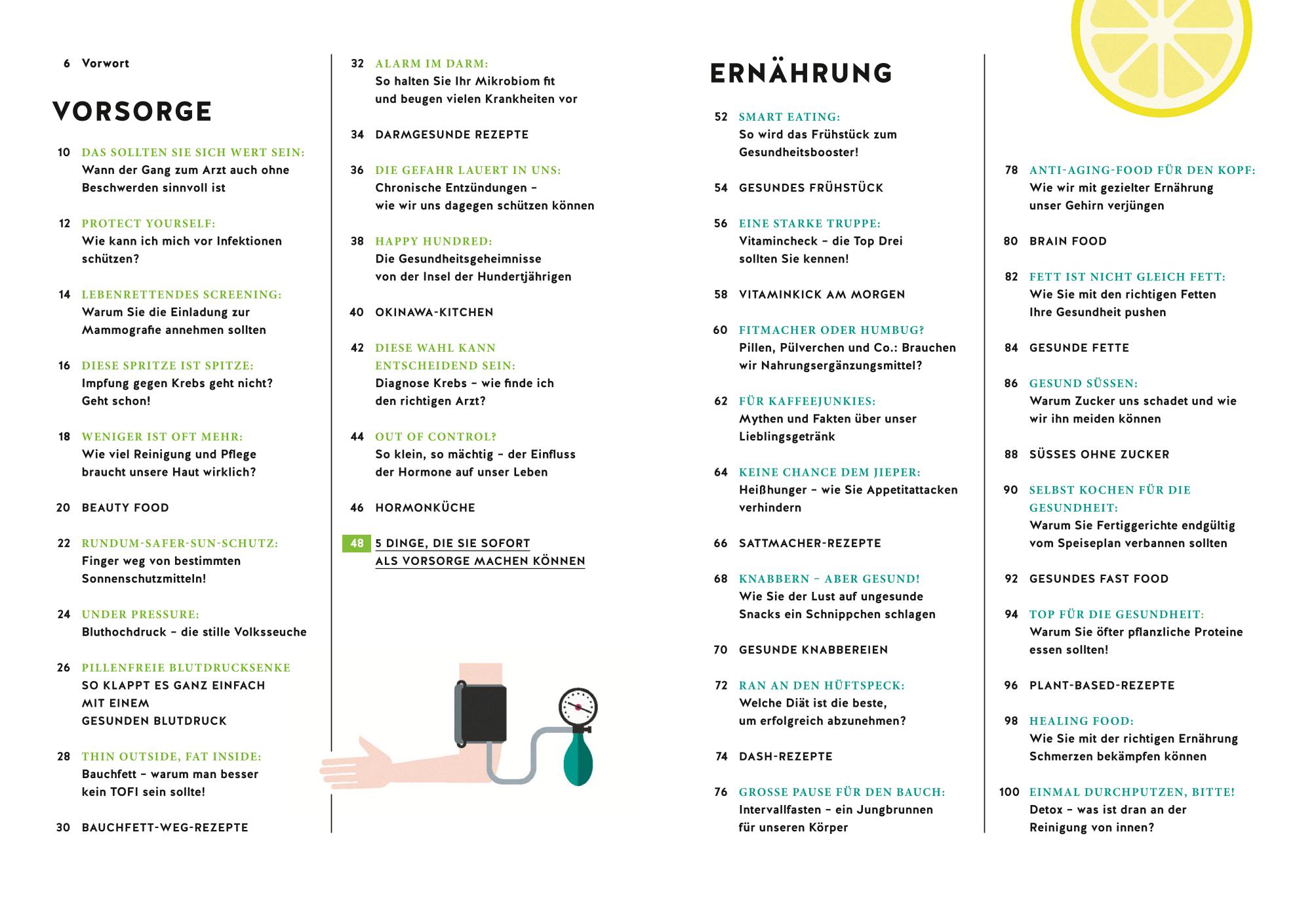Beispielinhalt (Bild) Gesundheitsquickies