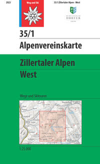 Vorderes Coverbild Zillertaler Alpen, West