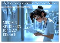 Vorderes Coverbild Medizin studieren ist ganz einfach (Tischkalender 2026 DIN A5 quer), CALVENDO Monatskalender