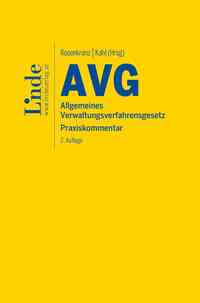 Vorderes Coverbild AVG | Allgemeines Verwaltungsverfahrensgesetz