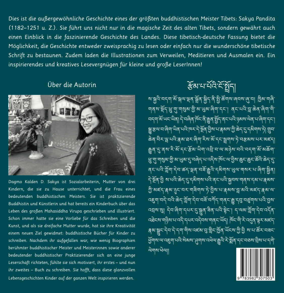 Rückseitencover Die Lebensgeschichte des Sakya Pandita