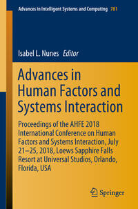 Vorderes Coverbild Advances in Human Factors and Systems Interaction
