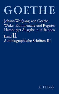 Vorderes Coverbild Goethes Werke Bd. 11: Autobiographische Schriften III