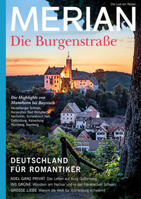 Vorderes Coverbild MERIAN MAGAZIN Die Burgenstraße 10/20