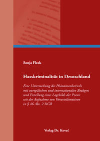Vorderes Coverbild Hasskriminalität in Deutschland